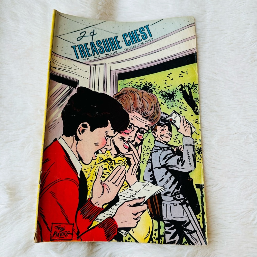 🛍️🛍️ TREASURE CHEST COMIC BOOK MAY 15, 1969 VOL. 24 NO. 18 ♨️ FAIR COND